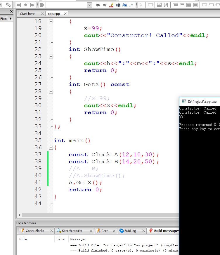 C++中常數(shù)據(jù)的使用及初始化