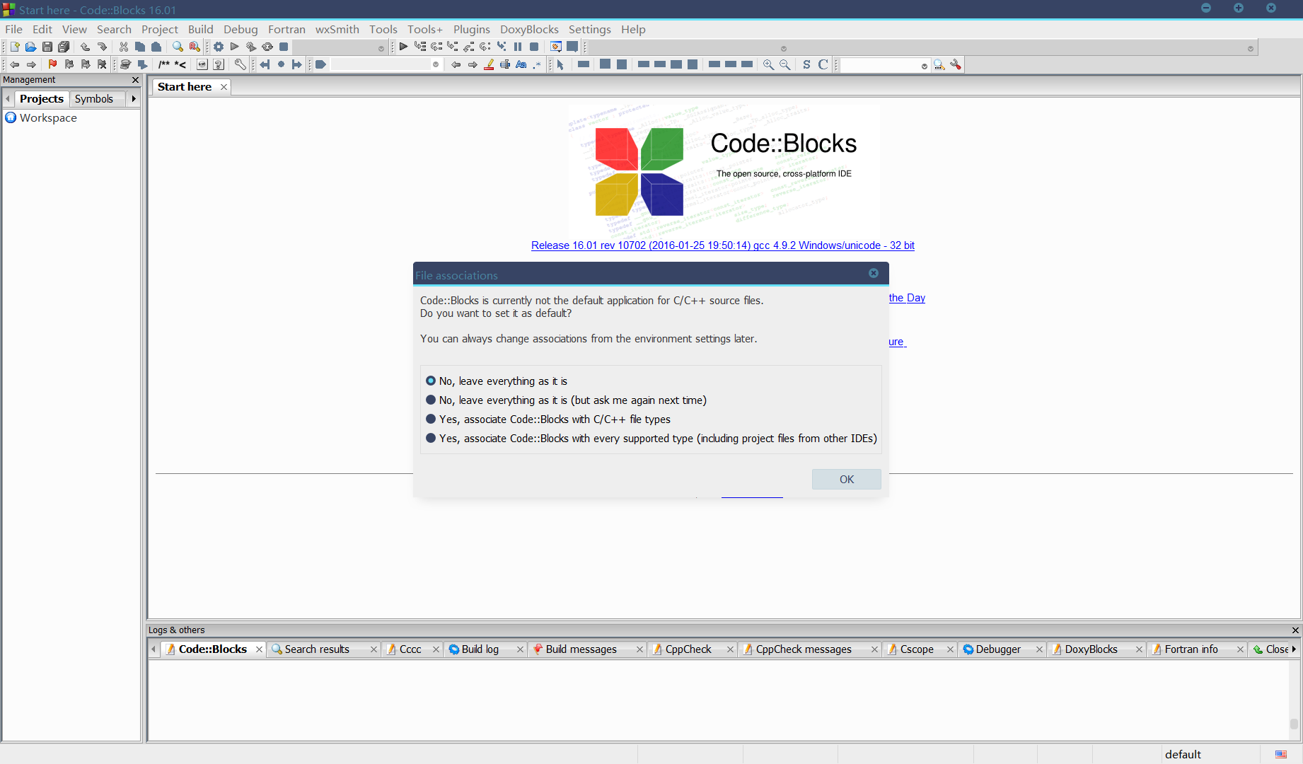 codeblocks安裝6