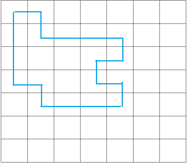 關(guān)于格點(diǎn)畫一條閉合回路