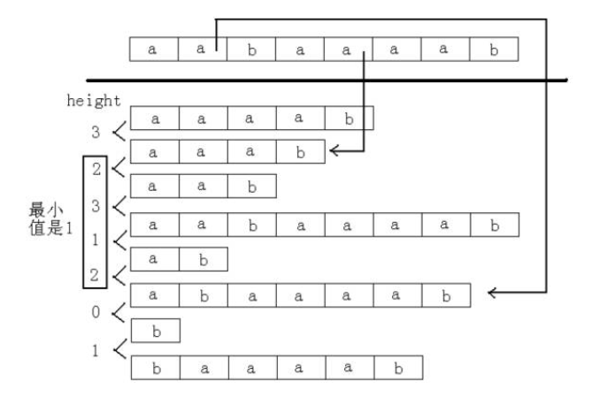 構(gòu)造最長(zhǎng)公共前綴——Height